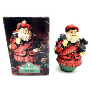 Vintage MacNicholas the Highlands Santa Heritage Santa Collection Roly Poly 4.5"
